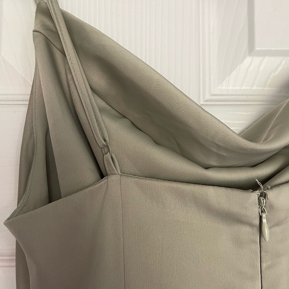 Urban Outfitters Sage Green Mallory Cowl Neck Slip Dress - Picture 5 of 7
